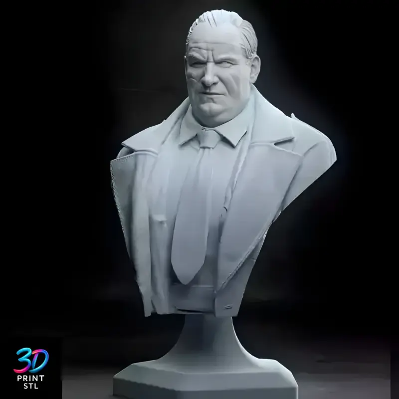 Penguin Bust | 3D Print File | STL - Image 3