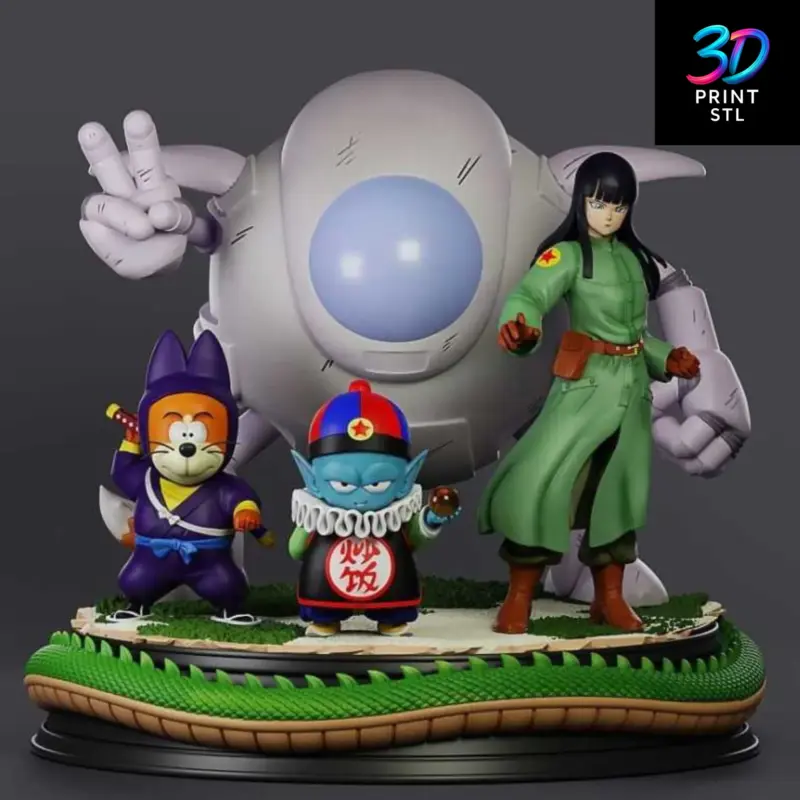 Pilaf Gang Diorama Dragon Ball | 3D Print File | STL