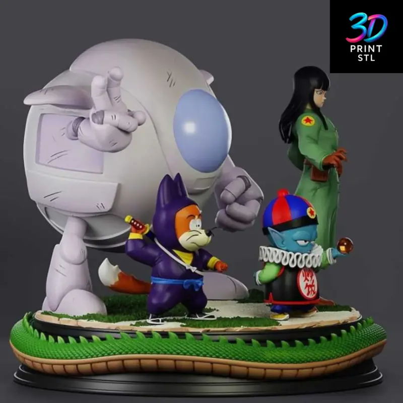Pilaf Gang Diorama Dragon Ball | 3D Print File | STL - Image 2