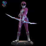 Pink Power Ranger Figure Mighty Morphin | STL for 3D Printers