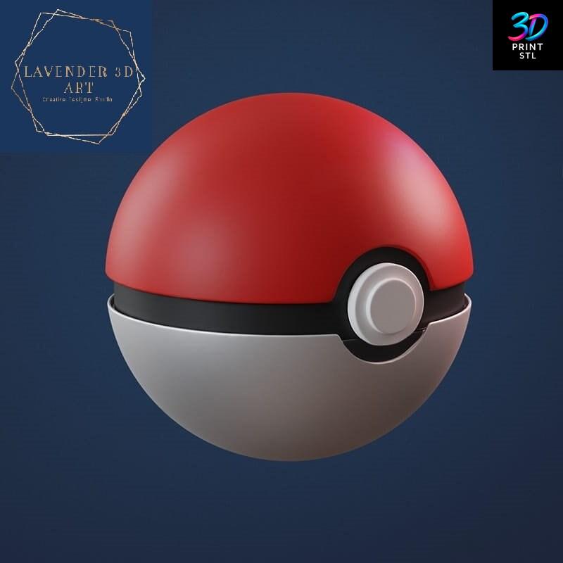 Pokeball Pokemon | 3D Print Model | STL