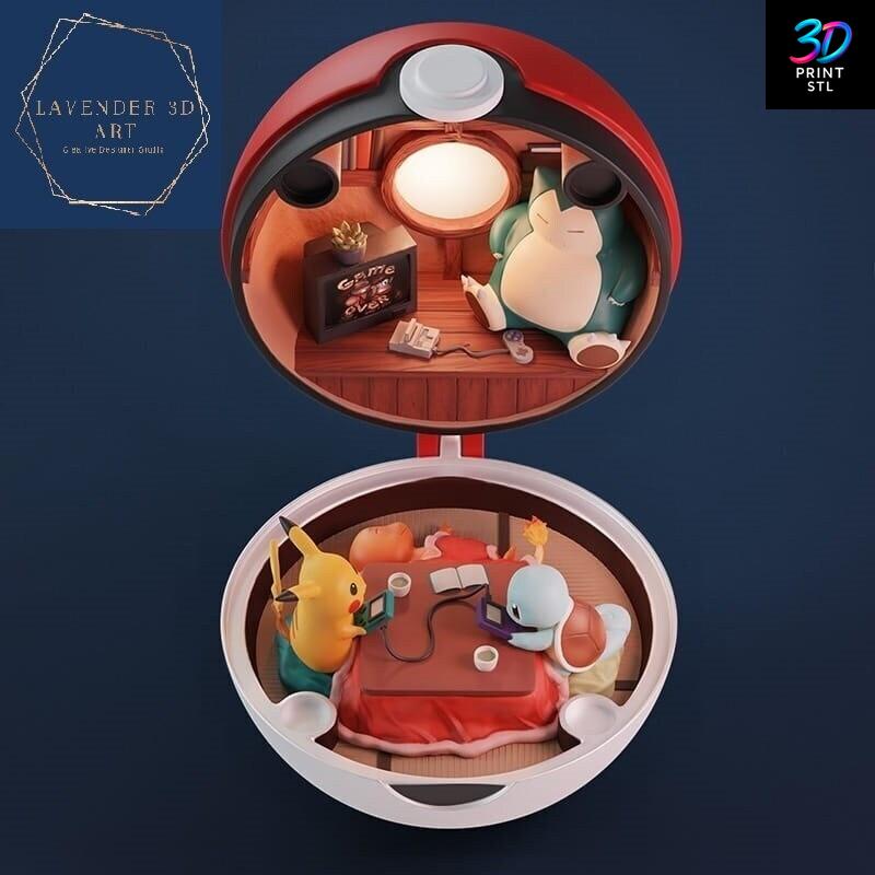 Pokeball Pokemon | 3D Print Model | STL - Image 3