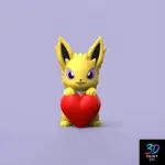 Jolteon Valentine Pokemon | STL for 3D Printers