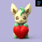 Leafeon Pokemon | 3D Print File | STL