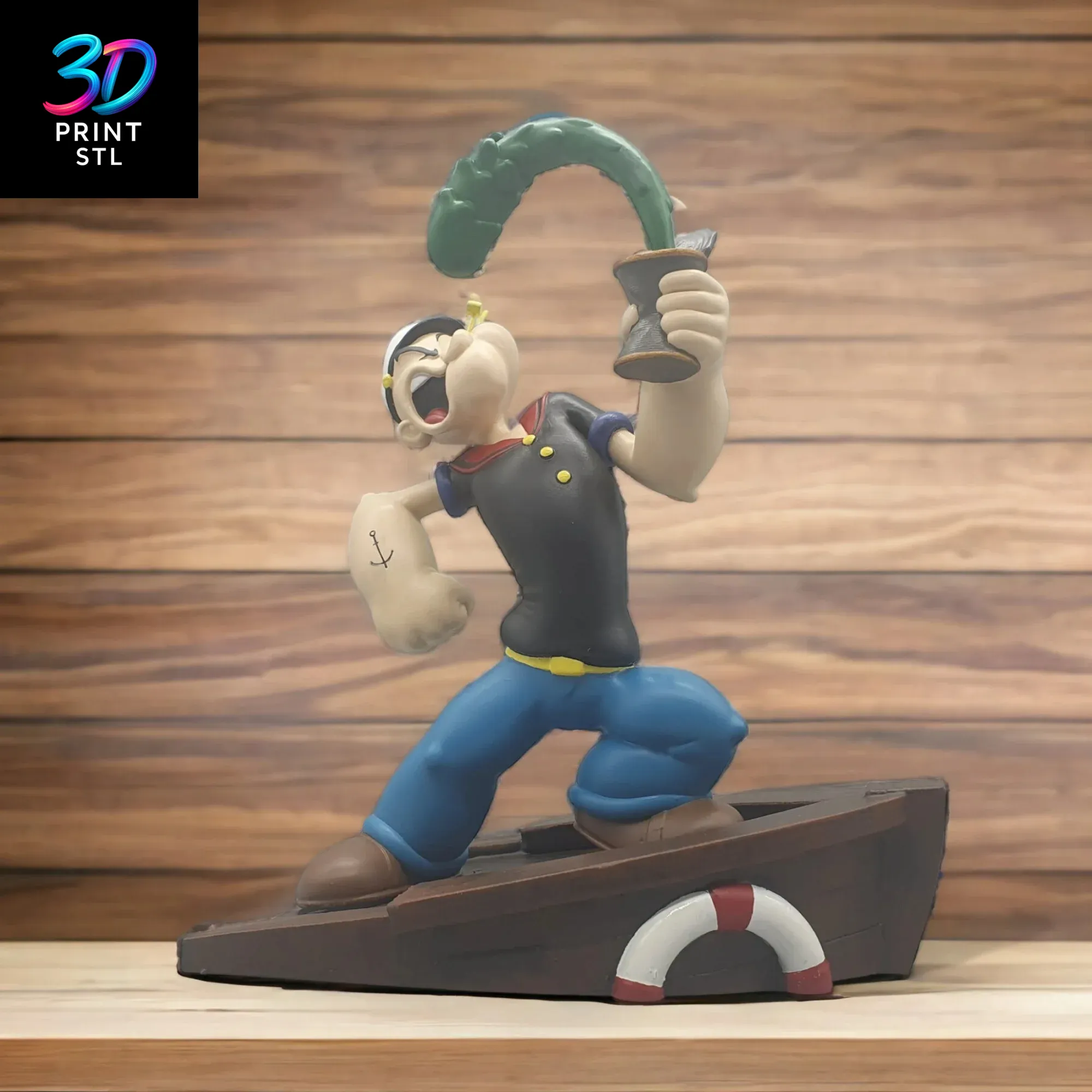 Popeye Diorama | STL for 3D Printers - Image 4