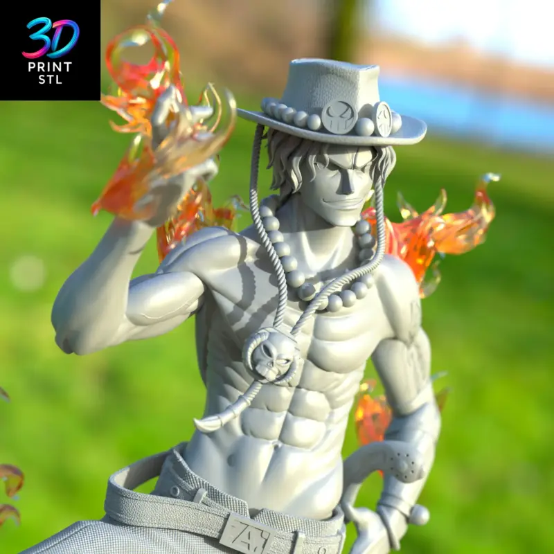 Portgas D. Ace One Piece | STL for 3D Printers - Image 3