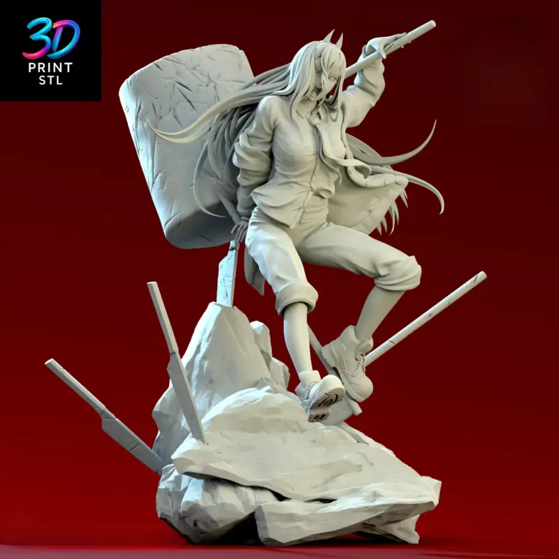 Power Figure Chainsaw Man | 3D Print Model | STL - Image 4