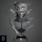 Quick Silver Bust | 3D Print File | STL