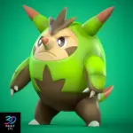 Quilladin Pokémon | 3D Print File | STL
