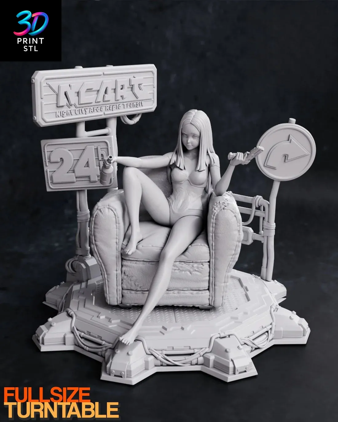 Rebecca Cyberpunk Edgerunner | 3D Print File | STL - Image 3