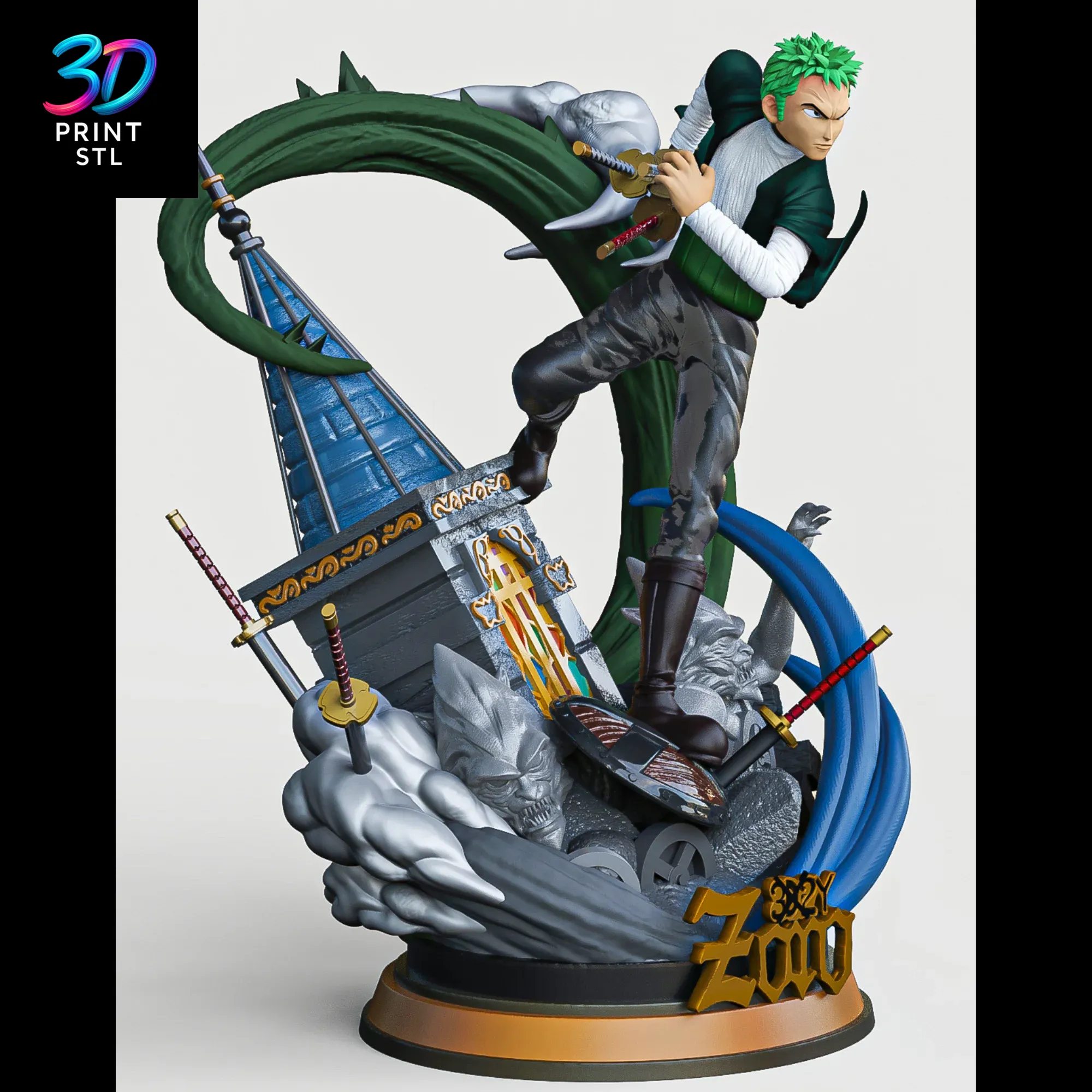 Roronoa Zoro One Piece | STL for 3D Printers - Image 2