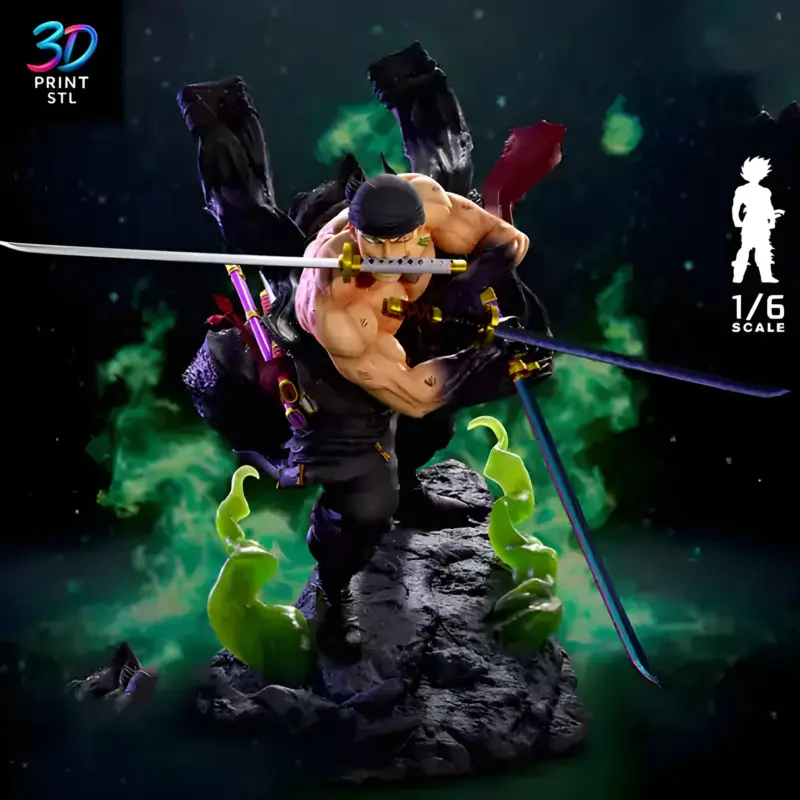 Roronoa Zoro One Piece | STL for 3D Printers - Image 4