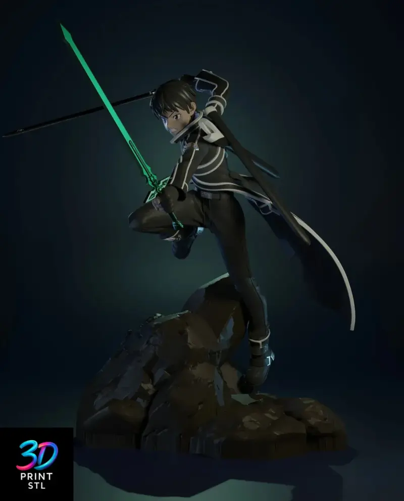 Kirito Sword Art Online | 3D Print File | STL - Image 3