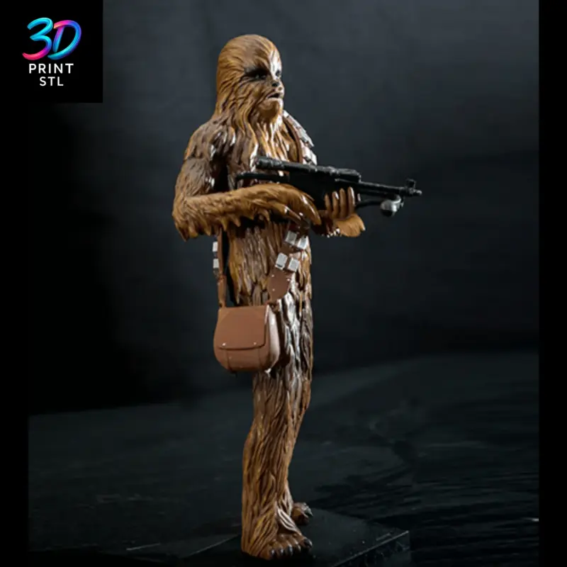 Chewbacca Figure Star Wars | 3D Print File | STL - Image 4