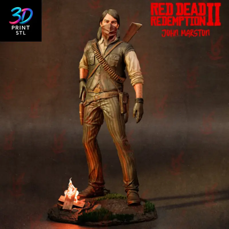 John Marston Diorama Red Dead Redemption II | 3D Print File | STL - Image 6