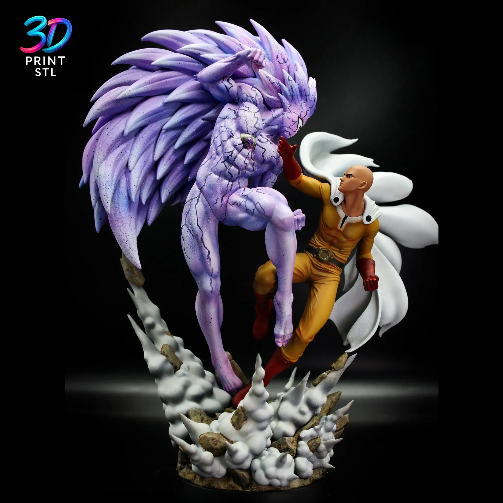 Saitama vs Boros Diorama One Punch Man | 3D Print File | STL
