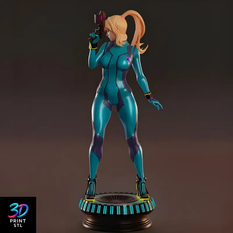 Samus Aran Zero Suit Metroid | STL for 3D Printers - Image 2