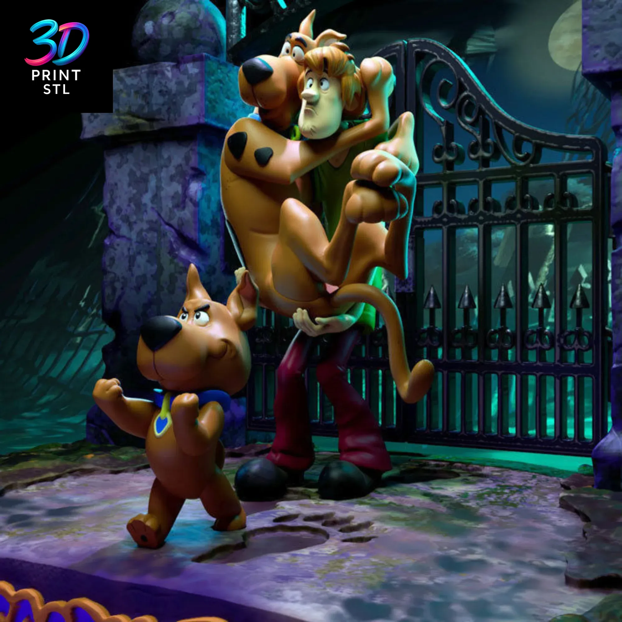 Scooby-Doo & Shaggy Diorama | STL for 3D Printers - Image 5