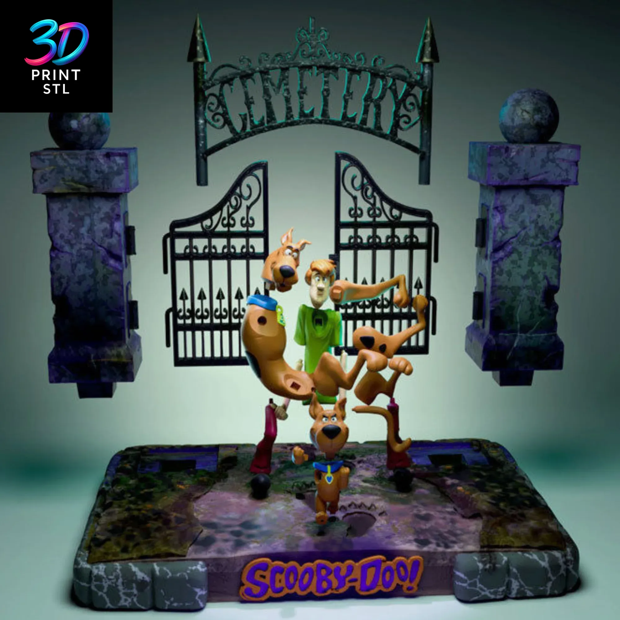 Scooby-Doo & Shaggy Diorama | STL for 3D Printers - Image 6