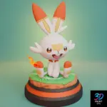 Scorbunny Pokémon | STL for 3D Printers