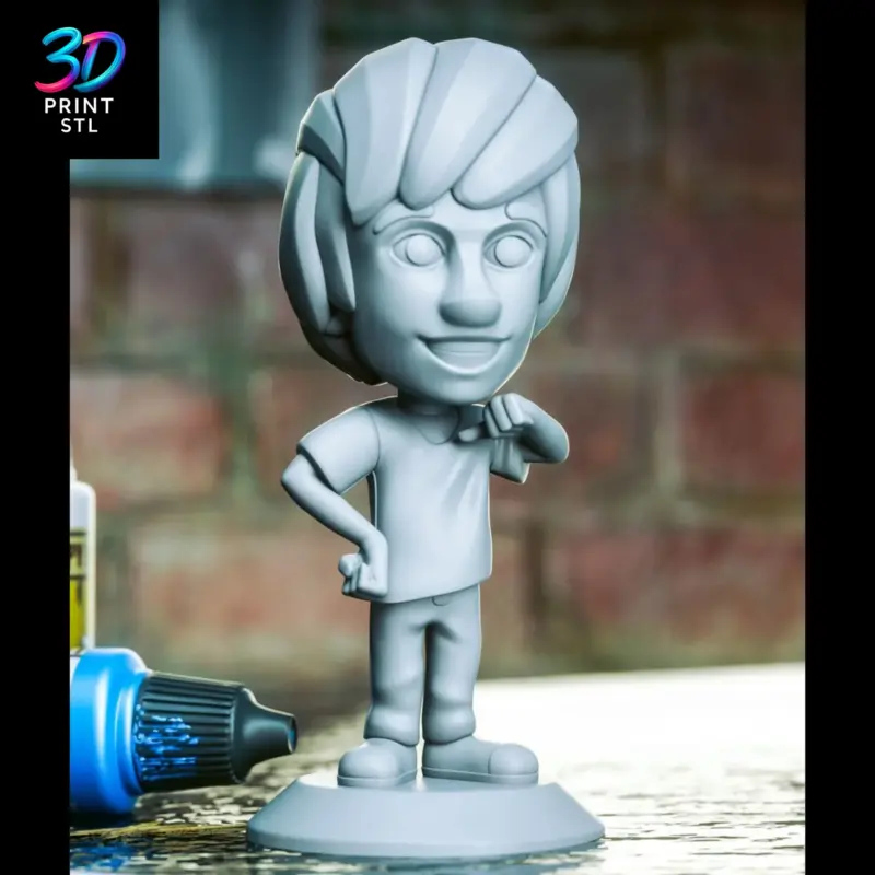 Shaggy Chibi Scooby-Doo | STL File for 3D Printing - Image 3