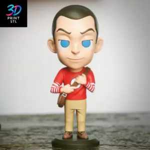 Sheldon Cooper Chibi The Big Bang Theory | STL for 3D Printers