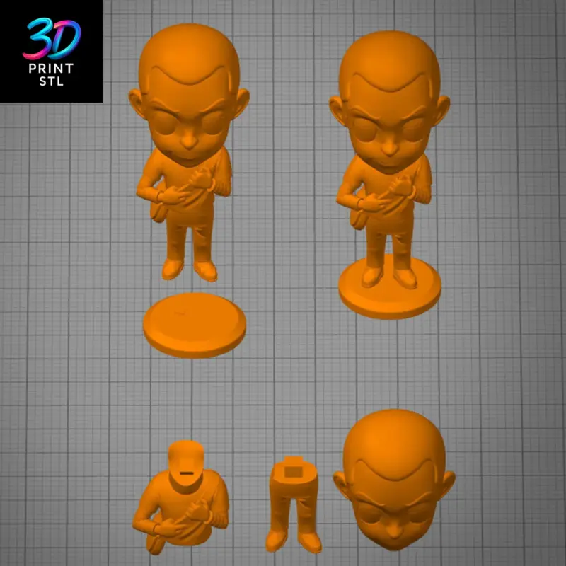 Sheldon Cooper Chibi The Big Bang Theory | STL for 3D Printers - Image 4