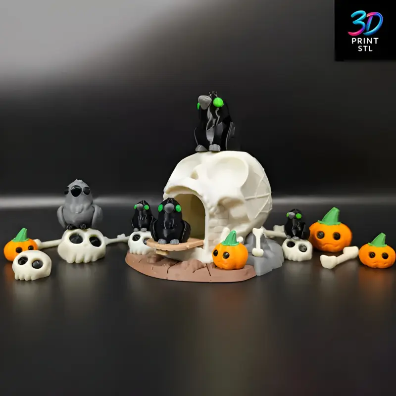 Skull House | 3D Print File | STL