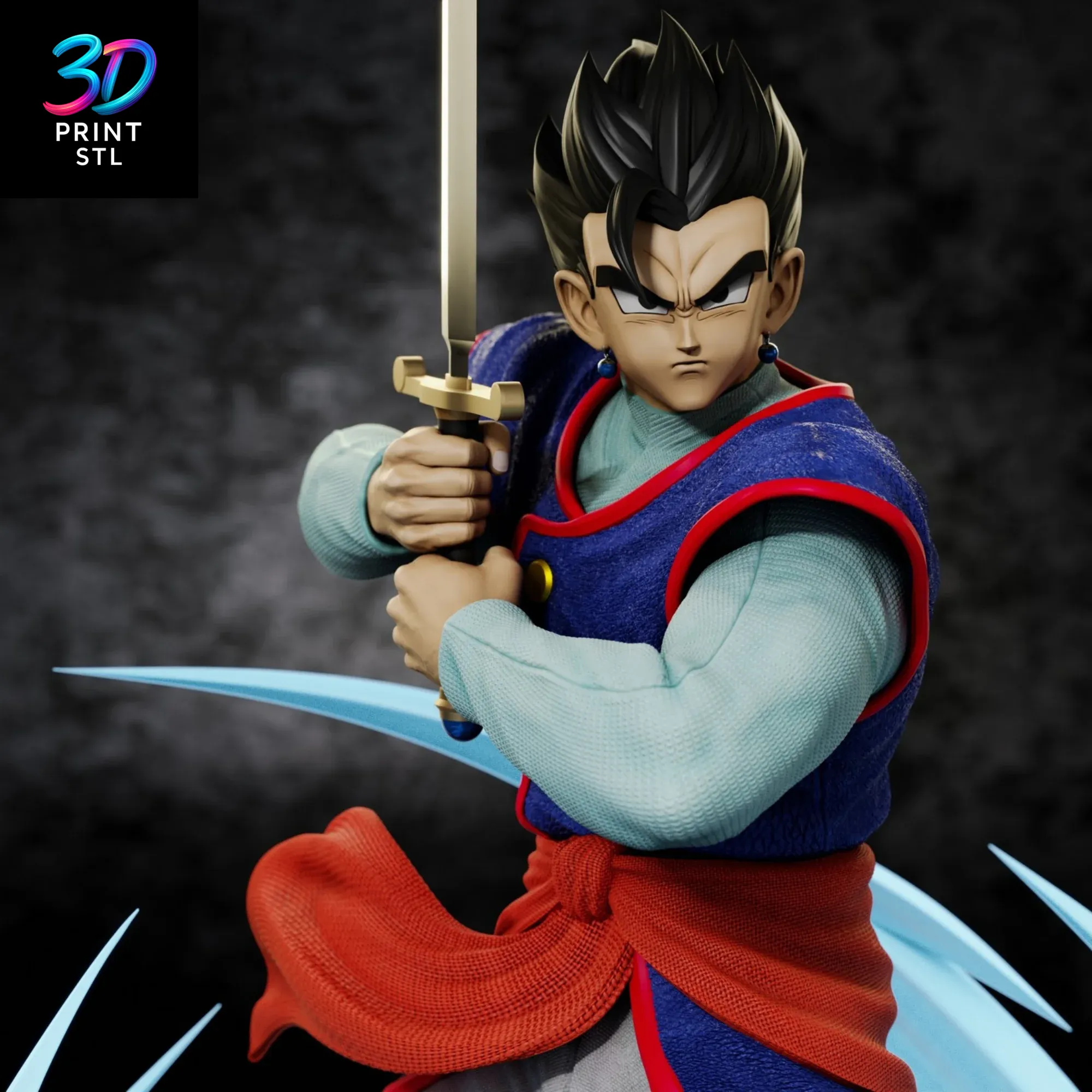 Son Gohan Z Sword Dragon Ball Z | 3D Print Model | STL - Image 3