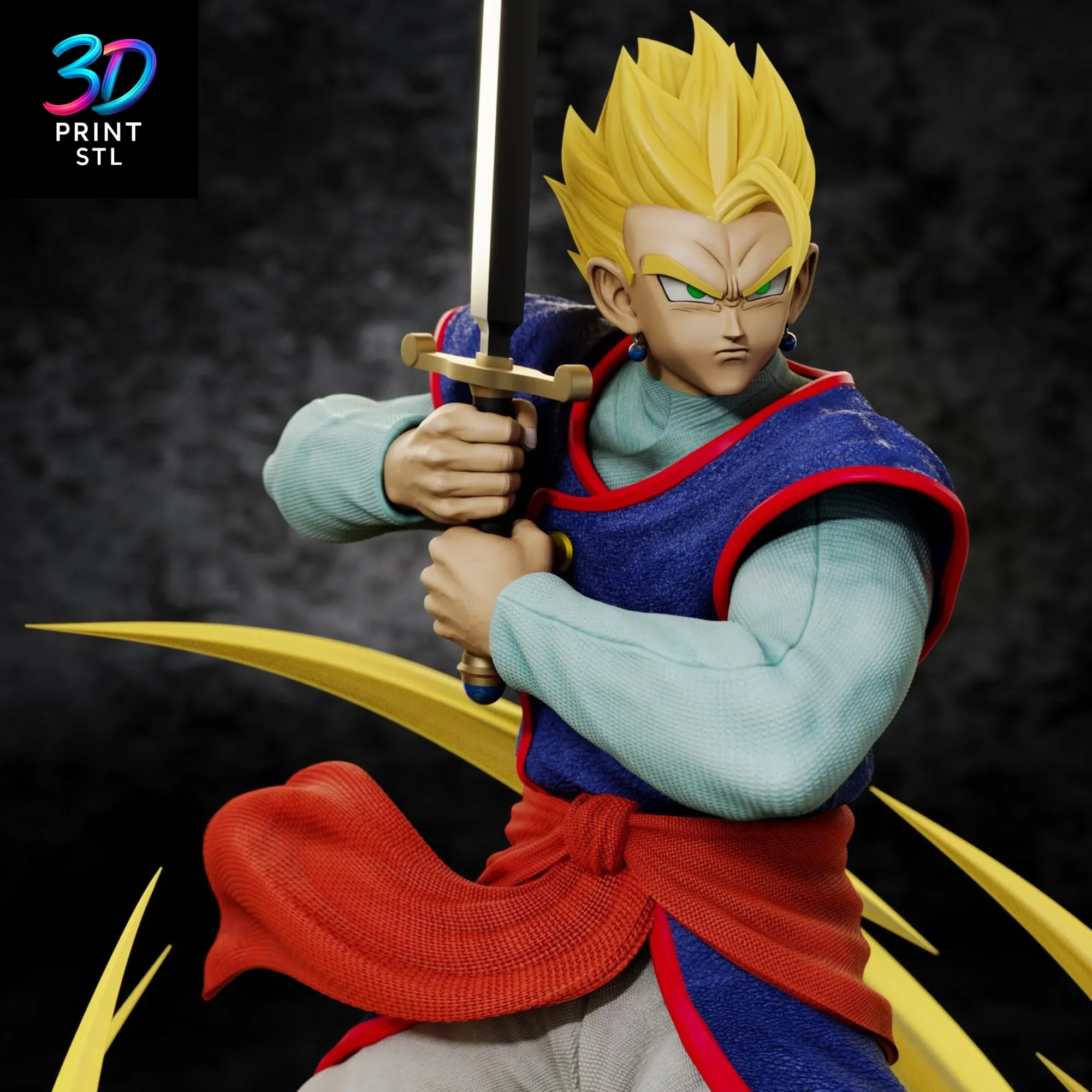 Son Gohan Z Sword Dragon Ball Z | 3D Print Model | STL - Image 4
