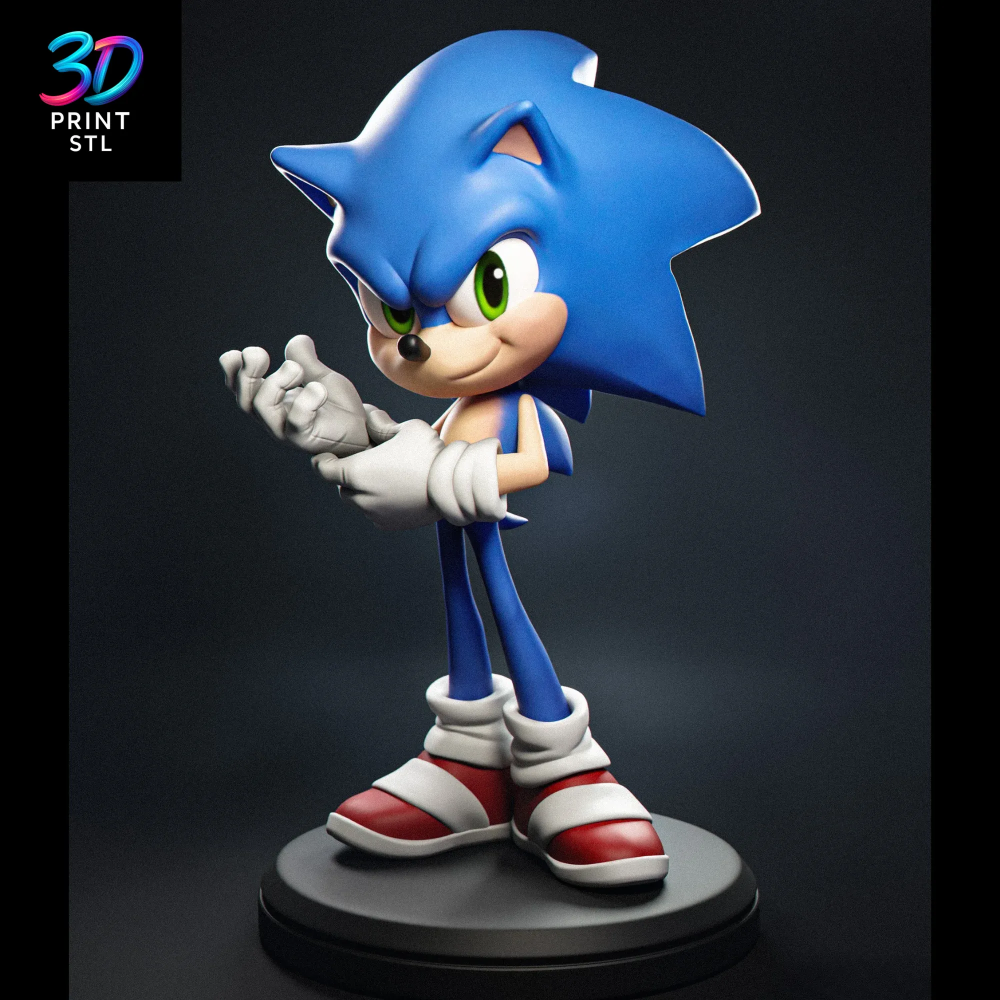 Sonic Figure Sonic the Hedgehog | STL File for 3D Printing