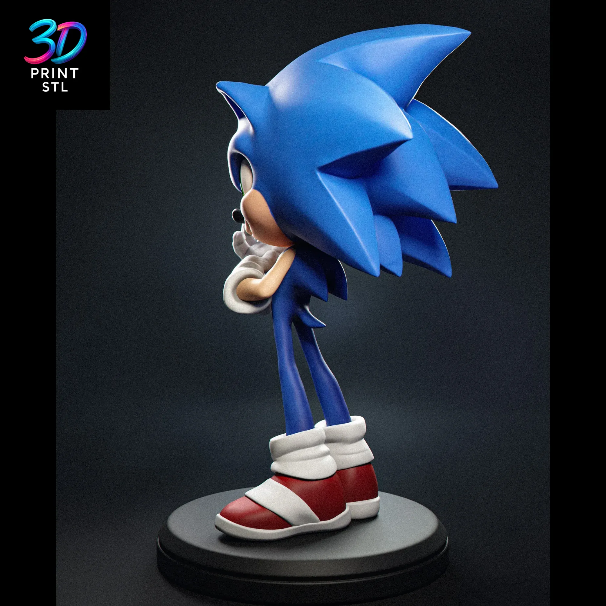 Sonic Figure Sonic the Hedgehog | STL File for 3D Printing - Image 3