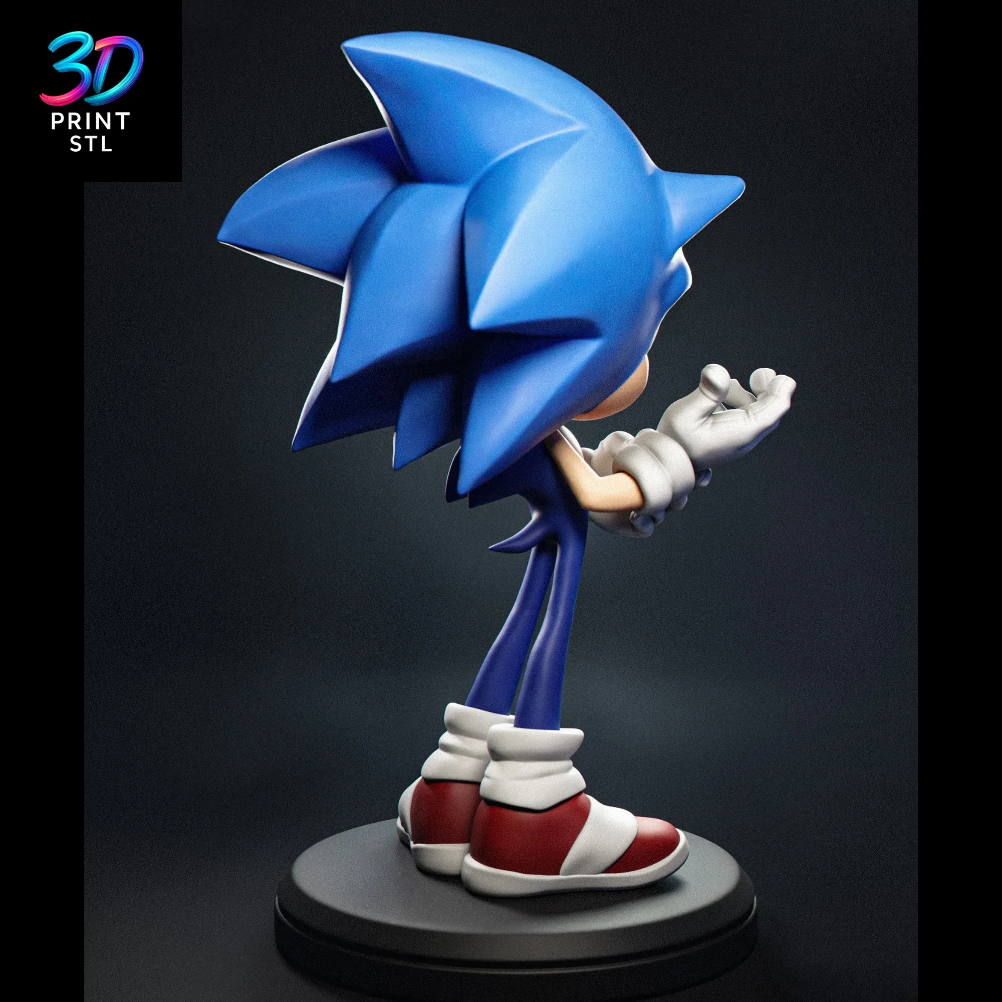Sonic Figure Sonic the Hedgehog | STL File for 3D Printing - Image 4