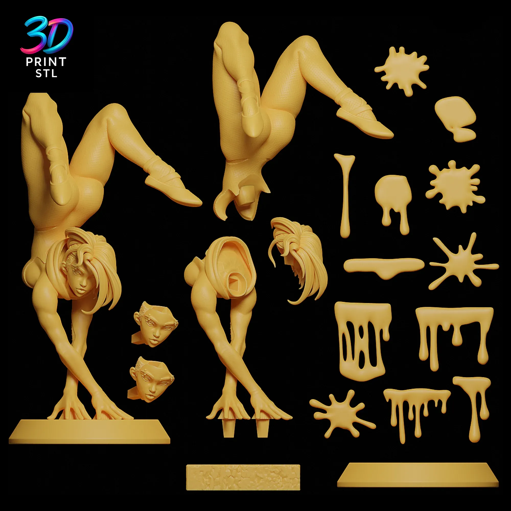 Spider-Gwen Figure Marvel | 3D Print Model | STL - Image 8