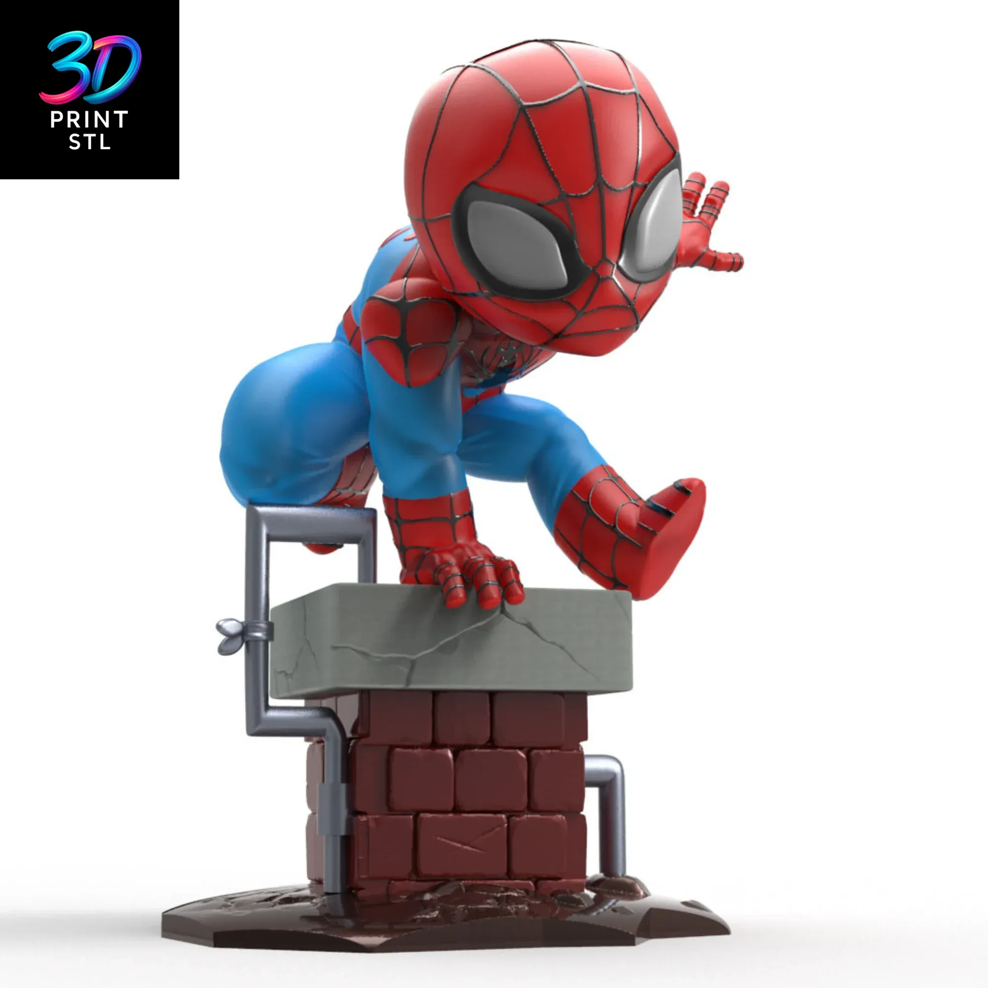 Spider-Man Chibi Marvel | 3D Print File | STL