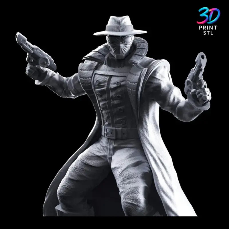 Spider-Man Noir Figure Marvel | 3D Print File | STL - Image 2