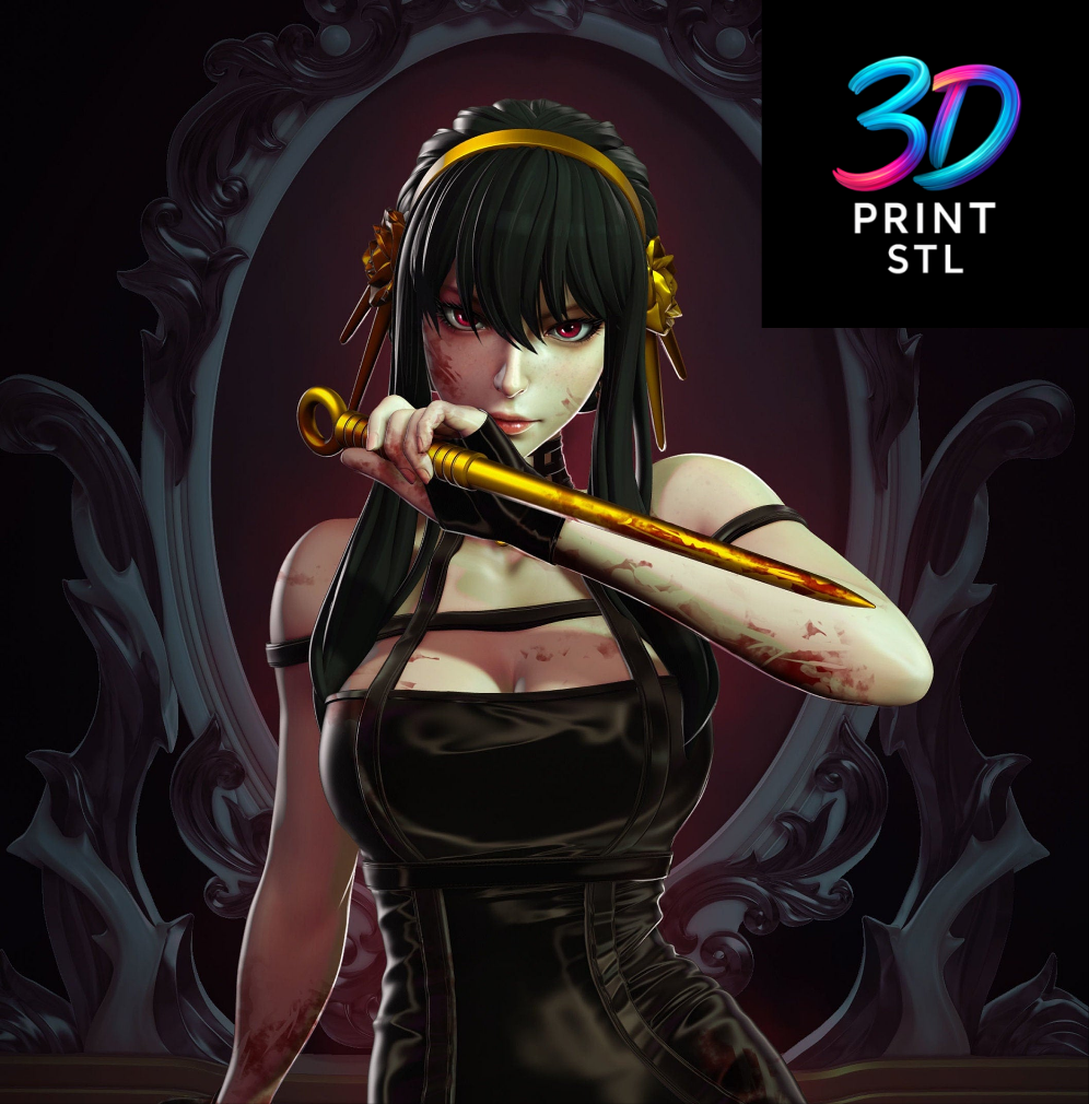 Thorn Princess Yor Statue | Spy x Family STL 3D Print File