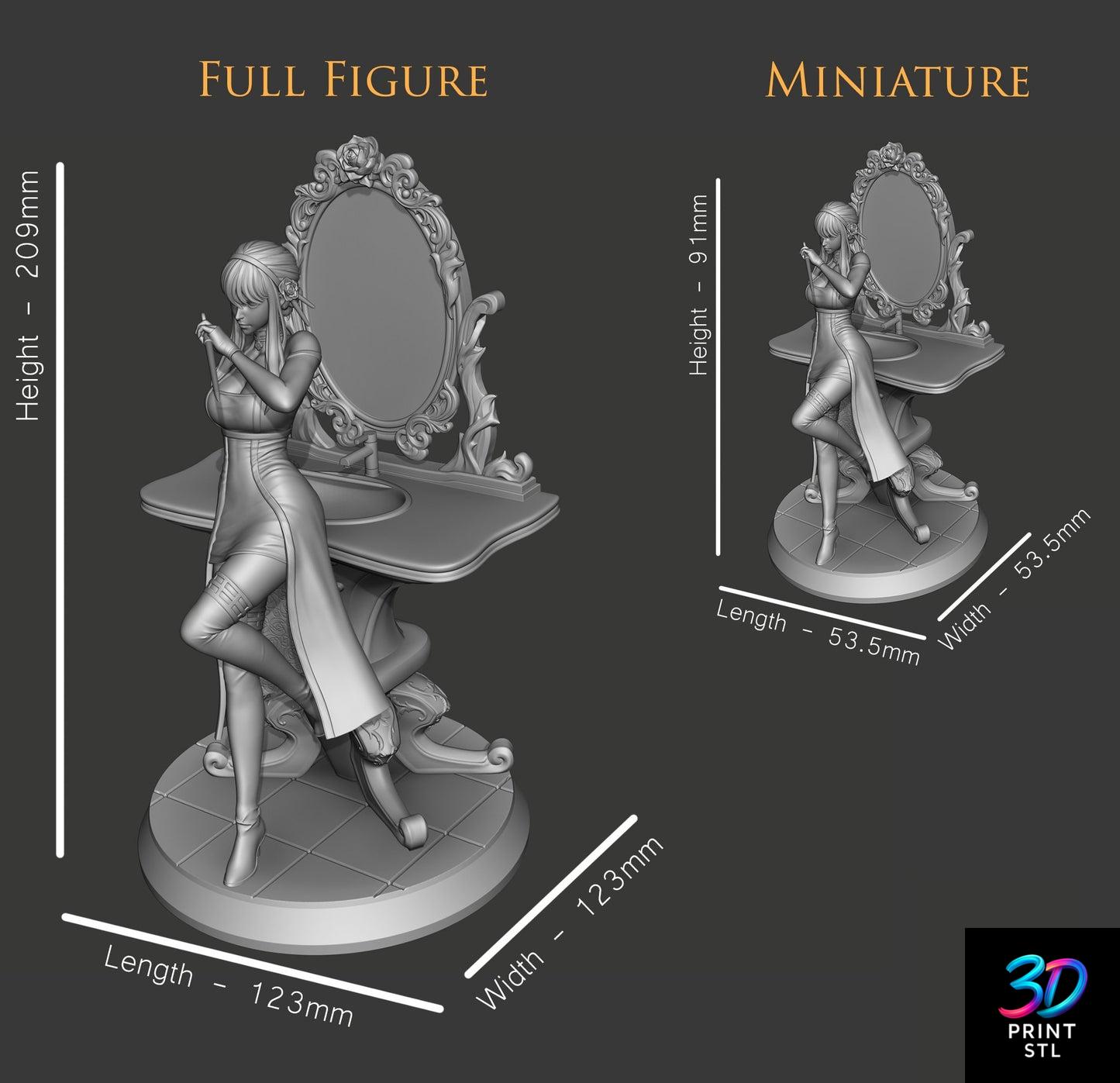 Thorn Princess Yor Statue | Spy x Family STL 3D Print File - Image 2