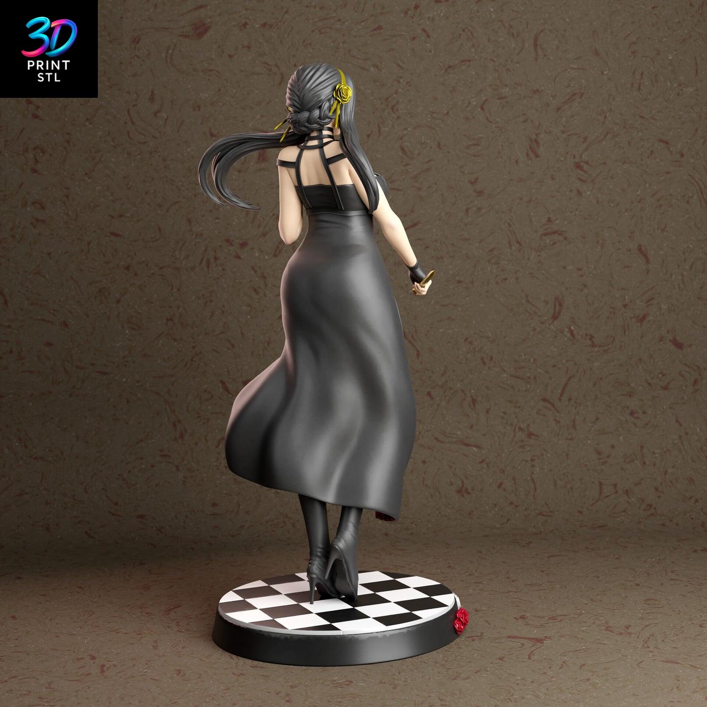 Spy x Family Yor Assassin Pose – STL Model for 3D Printers - Image 3