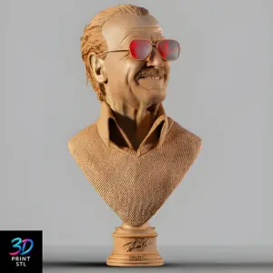 Stan Lee Bust | 3D Print File | STL