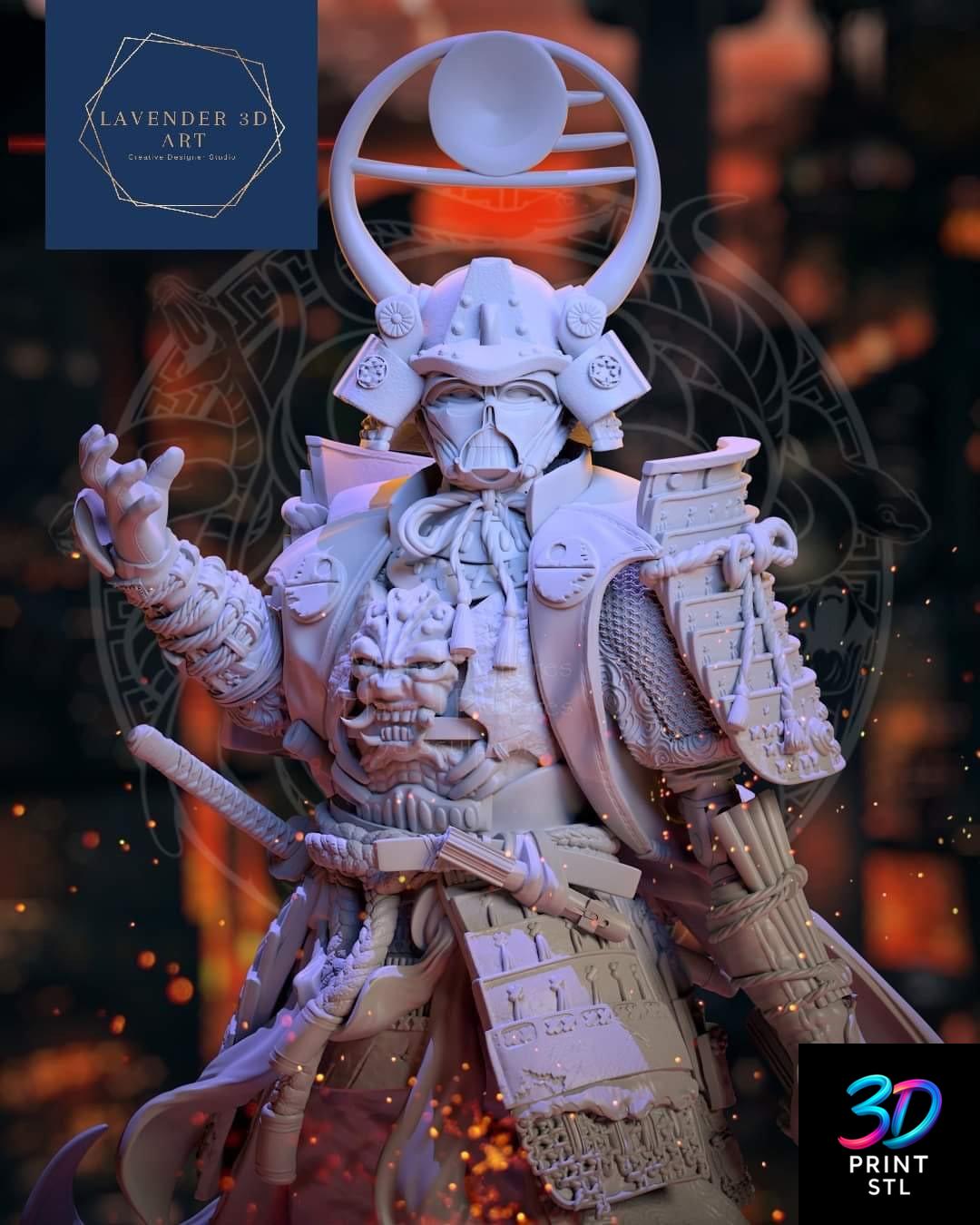 Darth Vader Samurai Star Wars | 3D Print Model | STL - Image 2