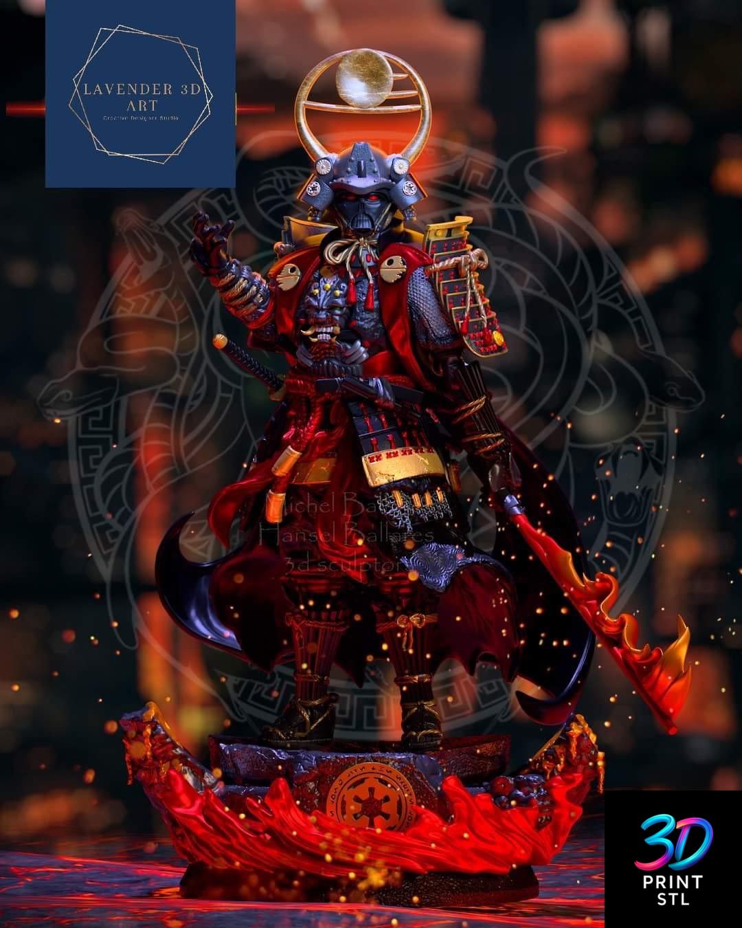 Darth Vader Samurai Star Wars | 3D Print Model | STL - Image 5