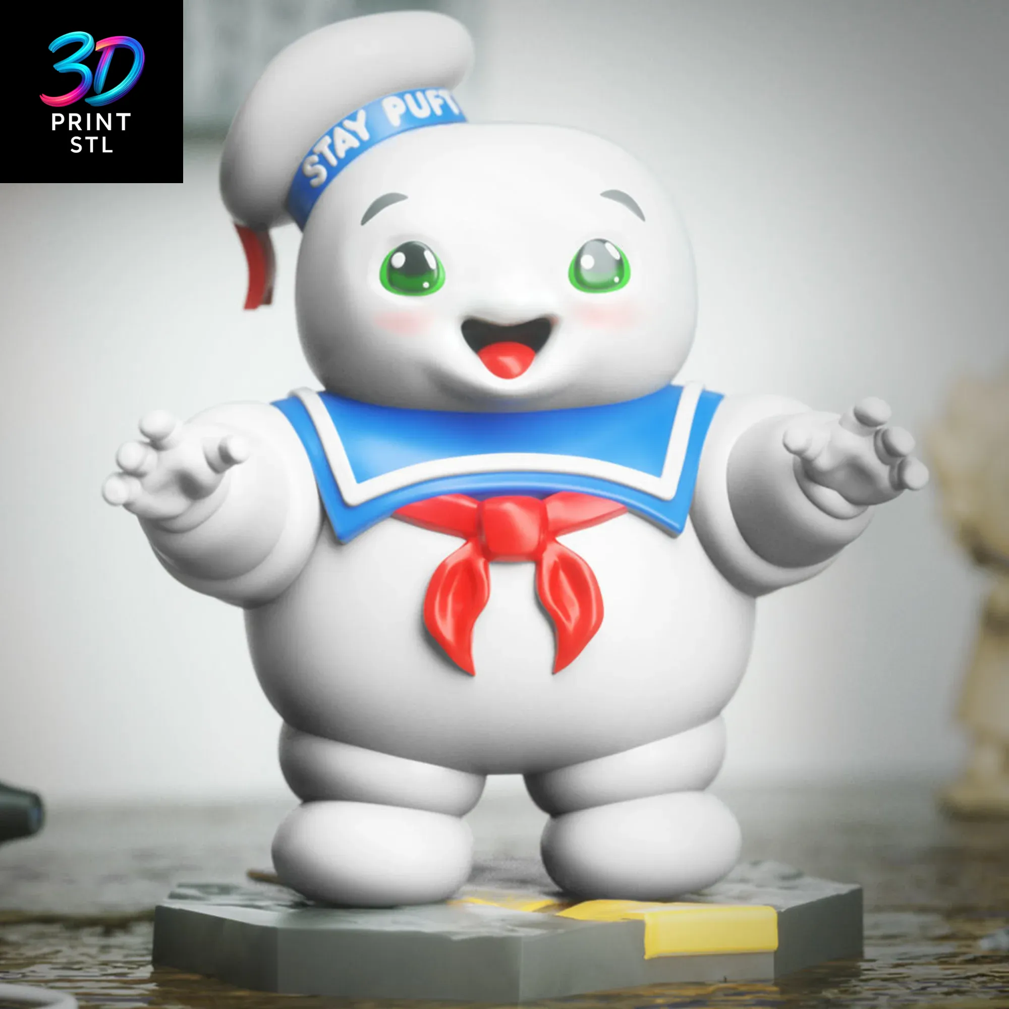 Stay Puft Chibi Ghostbusters | STL for 3D Printers