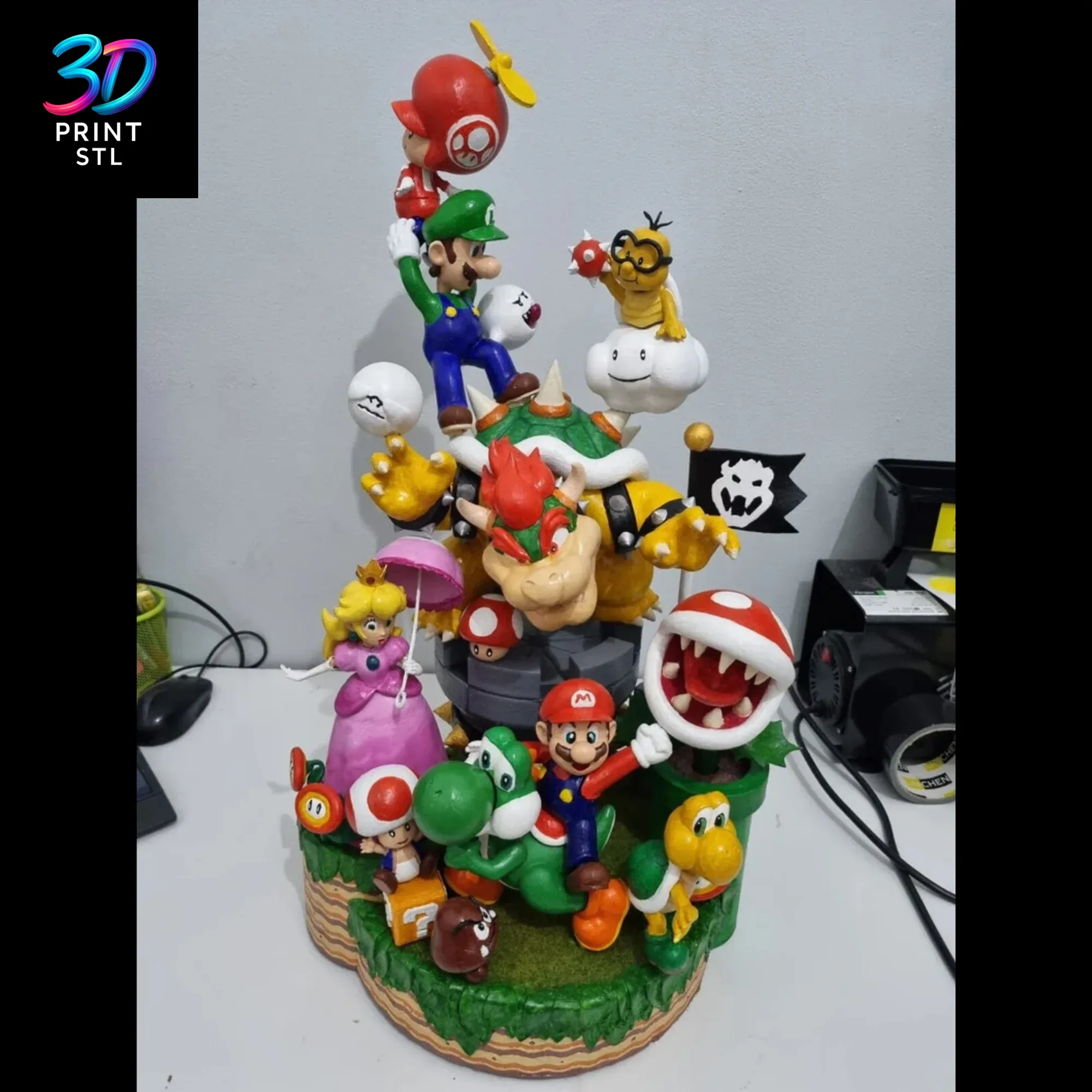 Super Mario Bros Diorama | 3D Print Model | STL - Image 3