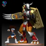 Tai & WarGreymon Diorama Digimon | 3D Print File | STL