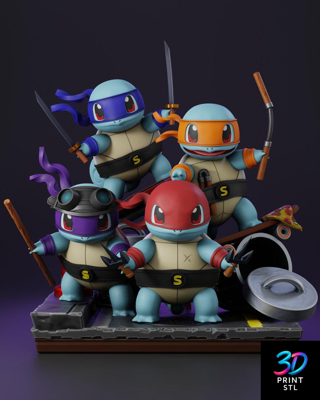 Teenage Mutant Ninja Turtles Figure Pokemon | 3D Print Model | STL - Image 2