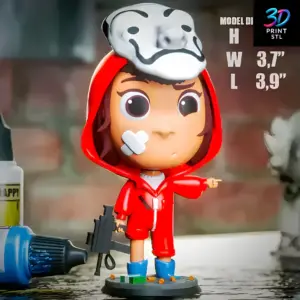 Tokyo Chibi Money Heist | STL for 3D Printers