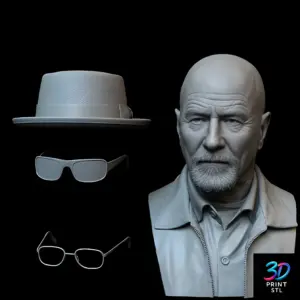 Walter White Heisenberg Breaking Bad | STL for 3D Printers