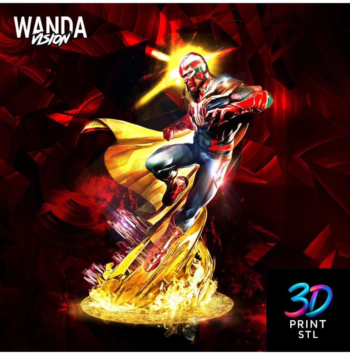 Wanda Vision Marvel | 3D Print File | STL