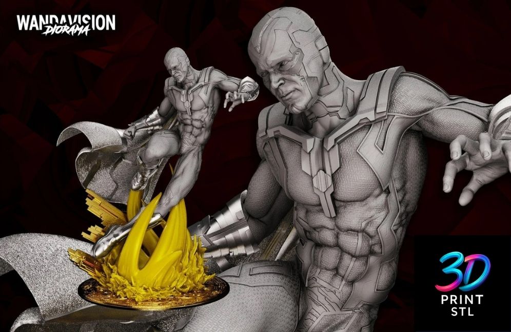 Wanda Vision Marvel | 3D Print File | STL - Image 2